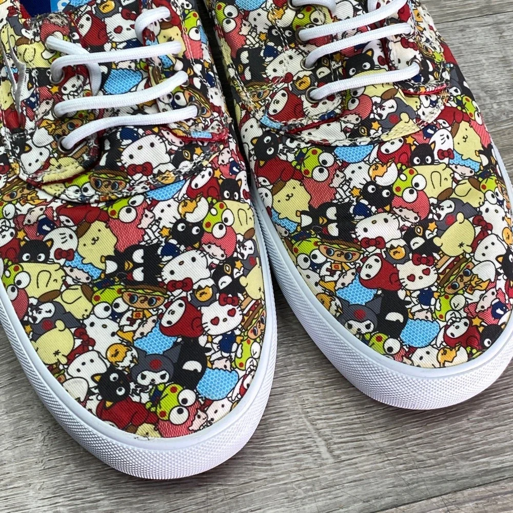 Lakai Camby Shoes Mens 10 Multicolor Hello Sanrio Character Print Skate Sneaker